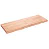 Wall Shelf Light Brown 140x50x(2-6) cm Treated Solid Wood Oak Colour light brown Size 140 x 50 x 6 cm Quantity in Package 1 Number of Pieces 