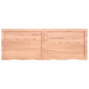 Light Brown Wall Shelf - Solid Oak Wood | HipoMarket