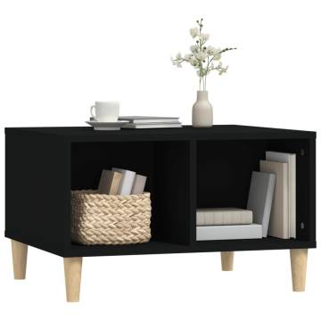 Stylish Black Coffee Table - 60x50 cm | HipoMarket