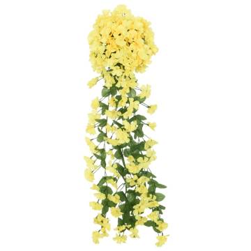 Yellow Artificial Flower Garlands - 3 pcs, 85 cm | Hipo Market