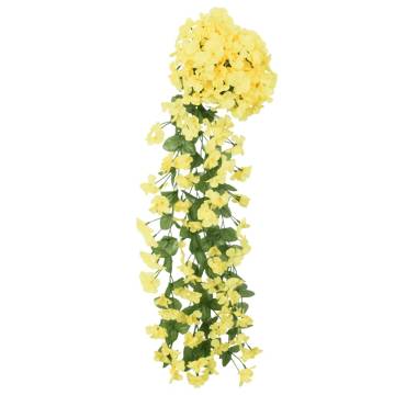 Yellow Artificial Flower Garlands - 3 pcs, 85 cm | Hipo Market