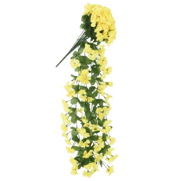 Yellow Artificial Flower Garlands - 3 pcs, 85 cm | Hipo Market