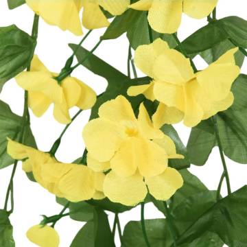 Yellow Artificial Flower Garlands - 3 pcs, 85 cm | Hipo Market