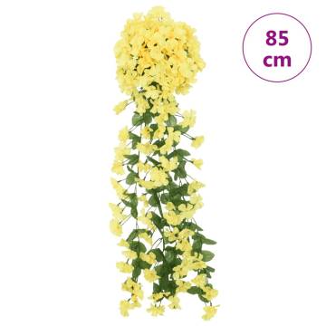 Yellow Artificial Flower Garlands - 3 pcs, 85 cm | Hipo Market