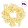 Artificial Flower Garlands 6 pcs Champagne 180 cm Colour champagne 