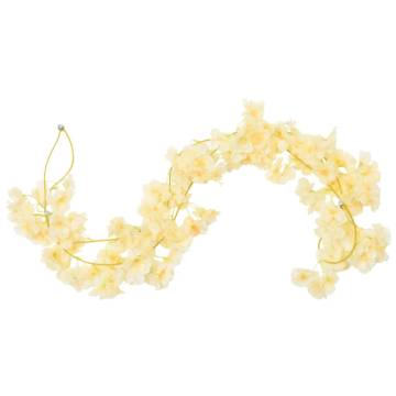 Artificial Flower Garlands - 6 pcs Champagne 180 cm