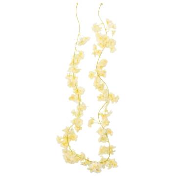 Artificial Flower Garlands - 6 pcs Champagne 180 cm