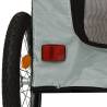 Durable Pet Bike Trailer - Black & Grey Oxford Fabric