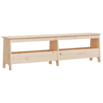 Solid Wood Pine Hall Bench - 160x28x45 cm | HipoMarket