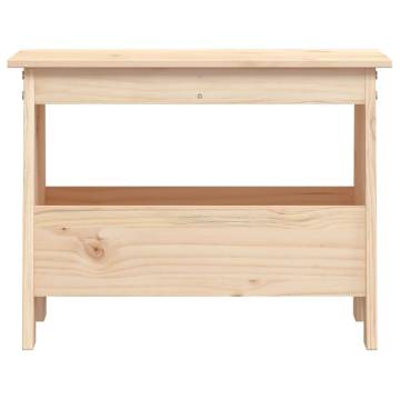 Solid Wood Pine Hall Bench - 60x28x45 cm | HipoMarket