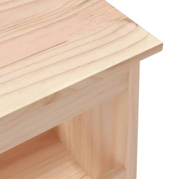 Solid Wood Pine Hall Bench - 60x28x45 cm | HipoMarket