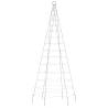 200 LEDs Cold White Christmas Tree Light for Flagpole - 180 cm