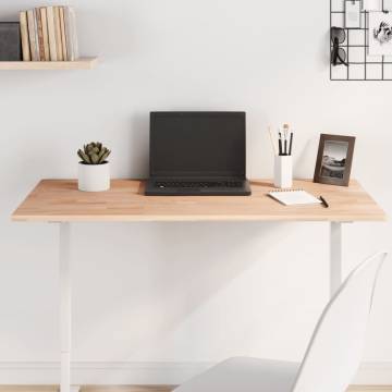 Rectangular Solid Wood Beech Table Top - 100x50 cm