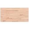 Rectangular Solid Wood Beech Table Top - 100x50 cm