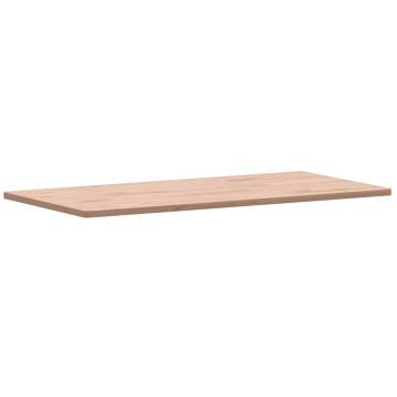 Rectangular Solid Wood Beech Table Top - 100x50 cm