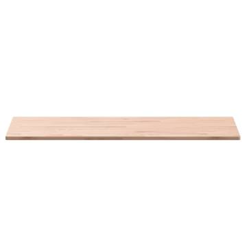 Rectangular Solid Wood Beech Table Top - 100x50 cm