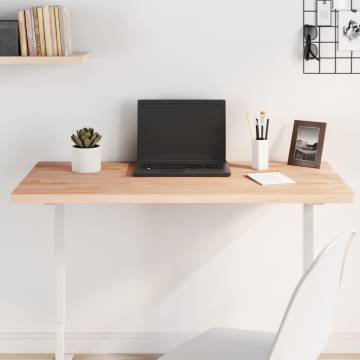 Rectangular Solid Wood Beech Table Top 100x60 cm | Hipo Market