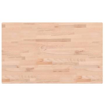 Rectangular Solid Wood Beech Table Top 100x60 cm | Hipo Market