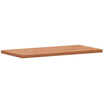 Rectangular Solid Wood Beech Table Top 80x40x2.5 cm