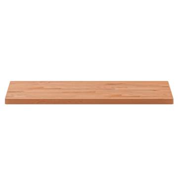 Rectangular Solid Wood Beech Table Top 80x40x2.5 cm