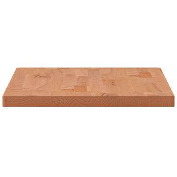 Rectangular Solid Wood Beech Table Top 80x40x2.5 cm