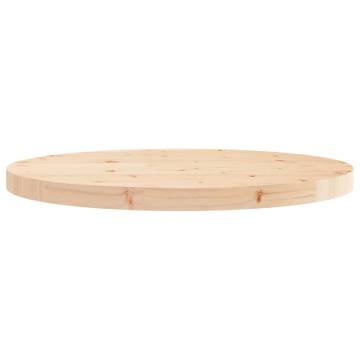 Table Top Round Ø60x3 cm Solid Wood Pine - Classic & Sturdy