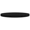 Round Black Table Top Ø60x3 cm - Solid Pine Wood | HipoMarket