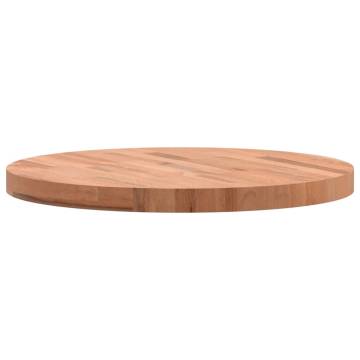 Round Solid Wood Beech Table Top Ø60x4 cm | Hipomarket