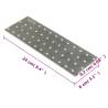 20 Pcs Perforated Plates 2mm Galvanised Steel - DIY Accessories