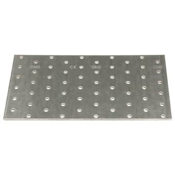 Perforated Plates 20 pcs 2mm 200x120mm Galvanised Steel - HipoMarket