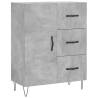 Elegant Highboard - Concrete Grey - Durable Engineered Wood