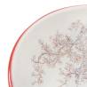 Stylish White & Red Round Countertop Basin | HipoMarket