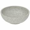 Stylish Grey Round Ceramic Countertop Basin | Hipomarket