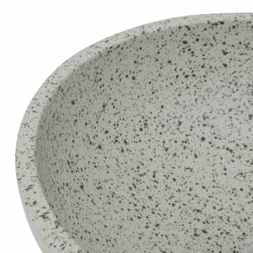 Stylish Grey Round Ceramic Countertop Basin | Hipomarket