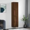 Highboard Brown Oak 34.5x34x180 cm Engineered Wood Colour brown oak Quantity in Package 1 Model 1 wood door 