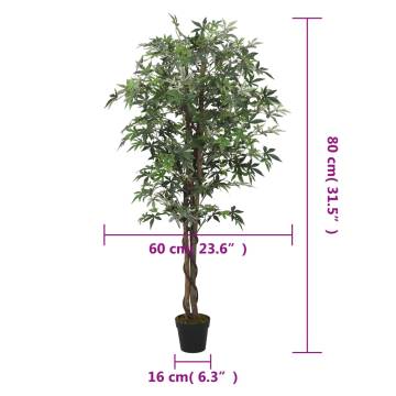 Realistic Artificial Maple Tree - 80 cm with 224 Leaves