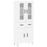 Stylish Highboard White | 69.5x34x180 cm Engineered Wood