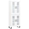 Stylish Highboard White 69.5x34x180 cm - Durable & Elegant