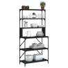 Baker's Rack 6-Tier Black 90x40x180 cm - Durable & Versatile