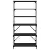 Baker's Rack 6-Tier Black 90x40x180 cm - Durable & Versatile