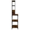 6-Tier Baker's Rack in Smoked Oak - Stylish Storage Solution