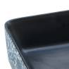 Elegant Black & Blue Ceramic Countertop Basin - 46x35.5 cm