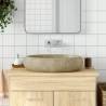 Countertop Basin Sand Oval 59x40x15 cm Ceramic Colour sand Size 59 x 40 x 15 cm 