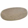 Countertop Basin Sand Oval 59x40 cm - Chic Ceramic Design