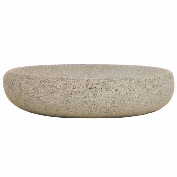 Countertop Basin Sand Oval 59x40 cm - Chic Ceramic Design