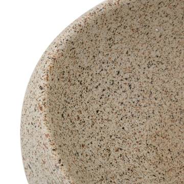 Countertop Basin Sand Oval 59x40 cm - Chic Ceramic Design