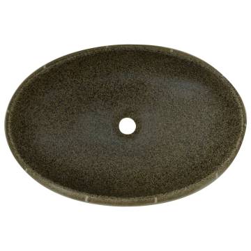 Multicolour Oval Ceramic Countertop Basin - 59x40 cm | HipoMarket