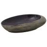 Elegant Purple & Grey Ceramic Countertop Basin - 59x40 cm