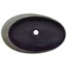 Elegant Purple & Grey Ceramic Countertop Basin - 59x40 cm