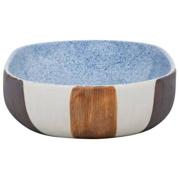 Multicolour Oval Countertop Basin - 59x40 cm Ceramic Design